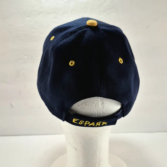 Spain España Embroidered Bull Souvenir Hat Cap NWOT Blue/Yellow Wool Blend Rare. - Picture 5 of 9